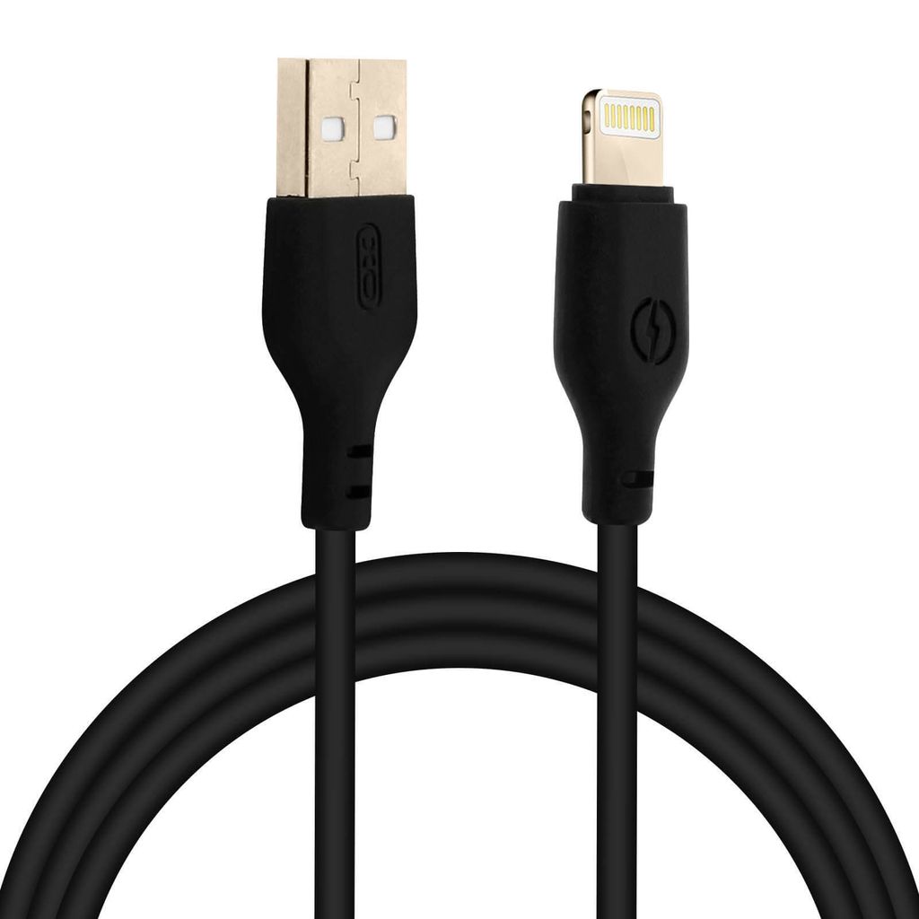 USB / Lightning Kabel, Aufladen & Sync., Kabellänge: 2m – Schwarz
