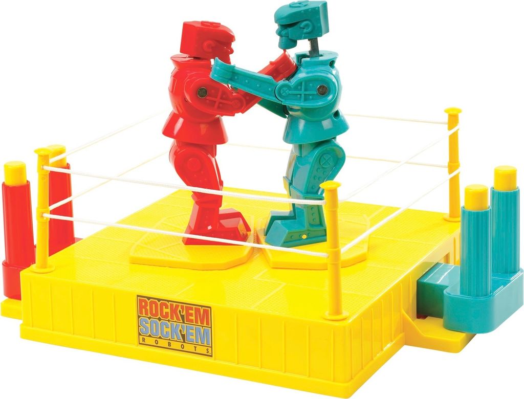 Mattel Games Rock'Em Sock'Em Robots, Kinderspiel, Roboterspiel, Roboterkampf