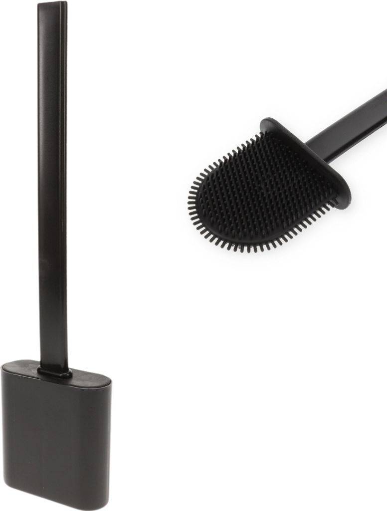 Klobürste Silikon schwarz Wandmontage Silikon Produktbild 1