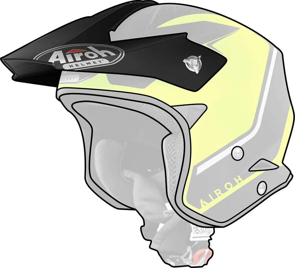 Visière Airoh TRR S Keen Jaune Mat Anti-Rayures - Vision Haute Définition