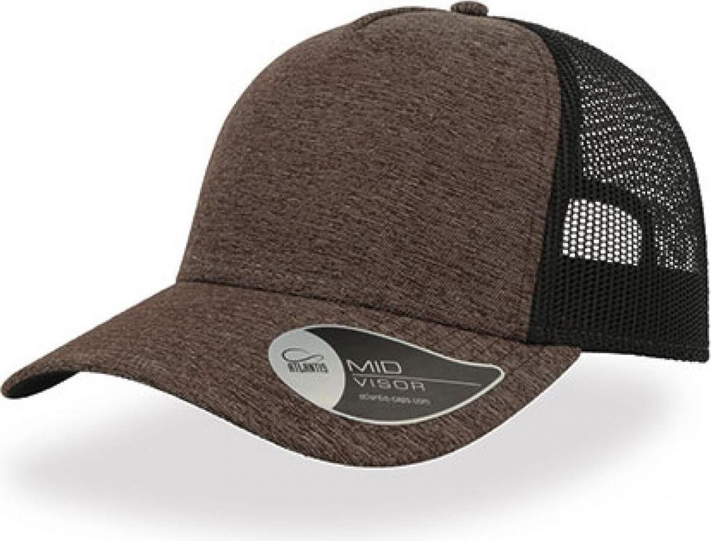Atlantis RAML | Rapper Melange Cap, 5-Panel-Design - Farbe: Brown - Größe: One Size