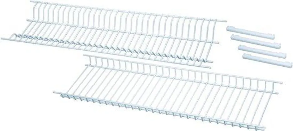 Évitez l'encombrement avec cet égouttoir 85 cm en acier blanc durable