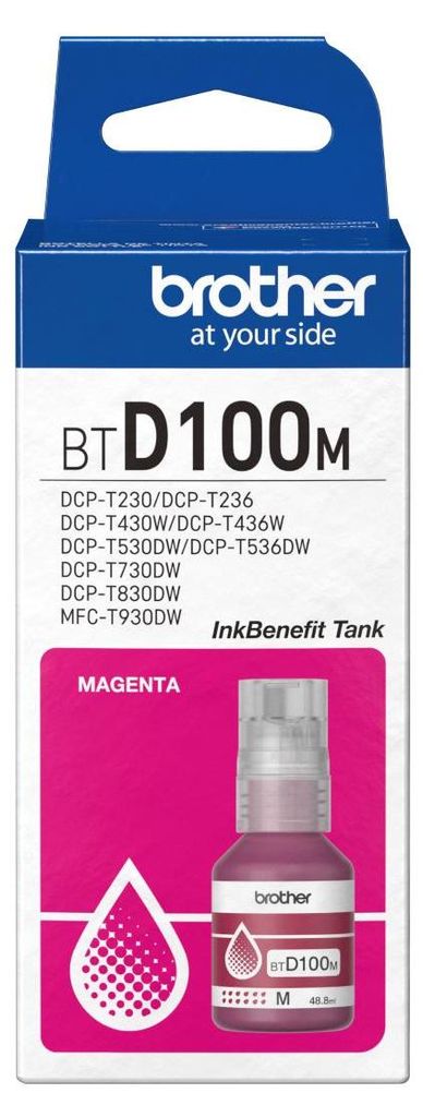 Brother BTD100M - 48.8 ml - mit hoher Kapazität - Magenta - Produktbild 