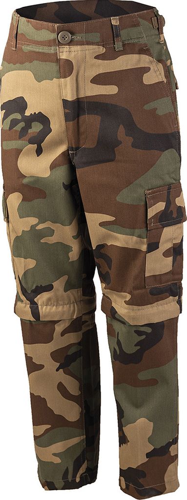 US Zip-off BDU Hose Kids woodland, XS