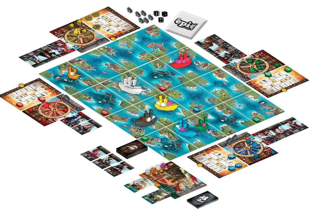 Tiny Epic Pirates Jeu de Société Gamelyn Games Version Allemande DE