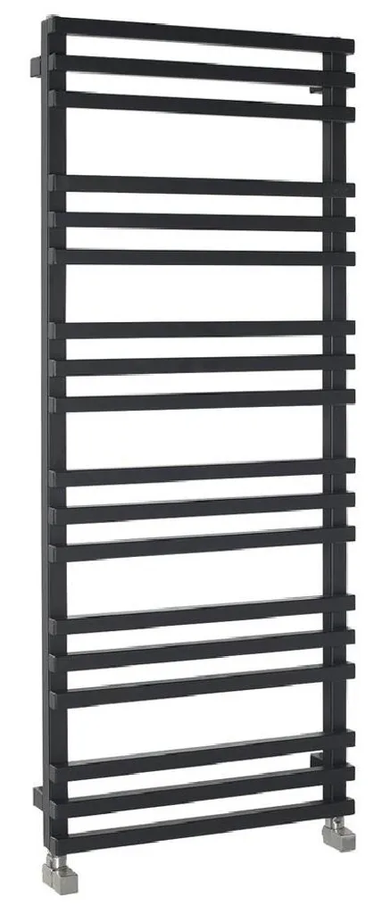 Chauffage de salle de bain efficace Sapho Fantina 495 W Noir 1215 mm