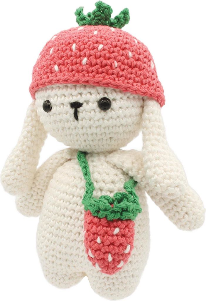 Hardicraft Häkelset Hase Ilse - 16 cm - Häkelpaket Baumwolle