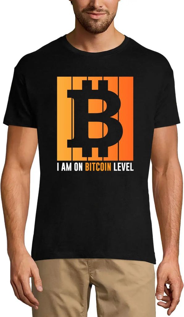 Herren Grafik T-Shirt Ich bin auf bitcoin Ebene Händler Zitat - Krypto Bergbau – I Am On Bitcoin Level Traders Quote - Crypto Mining