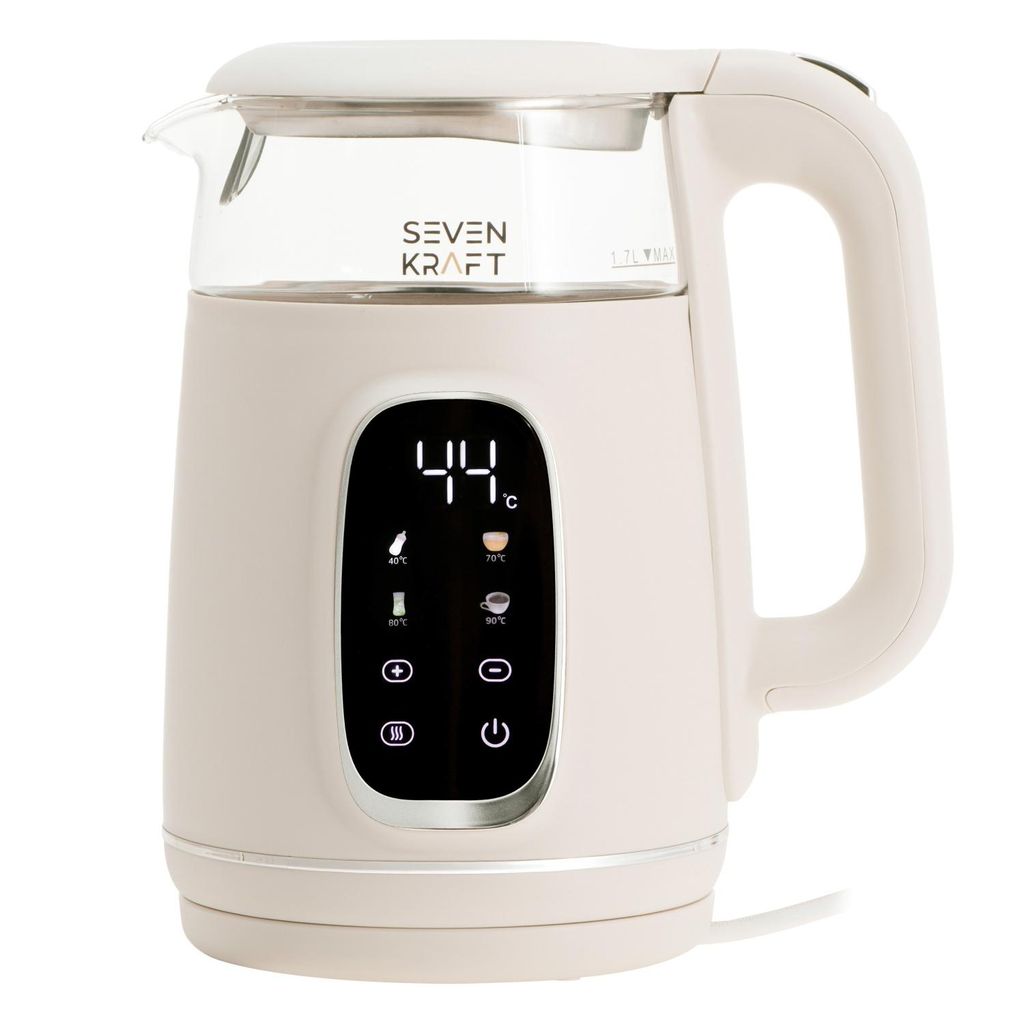 Szklany czajnik Sevenkraft 1,7L 2200W, czajnik elektryczny Zdjęcie produktu 