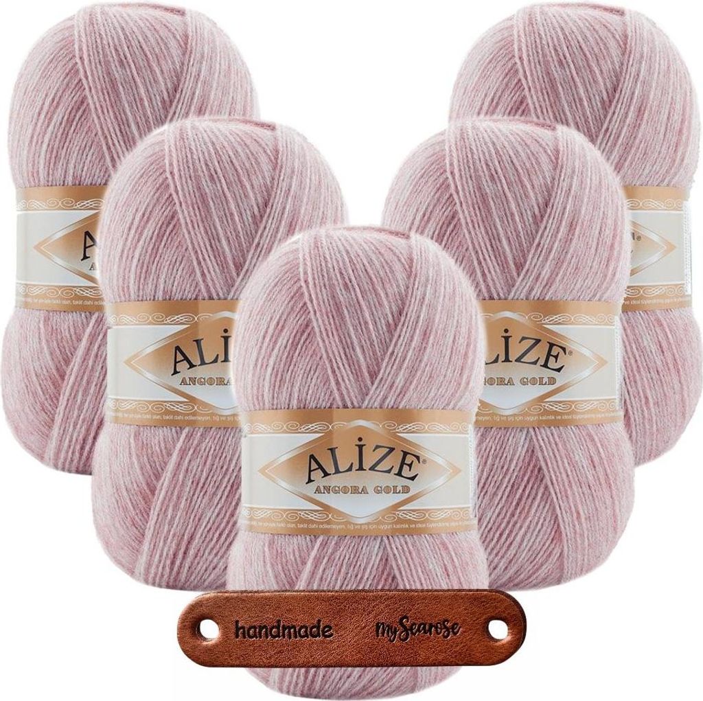 5 x ALIZE Angora Gold 664 mit Label