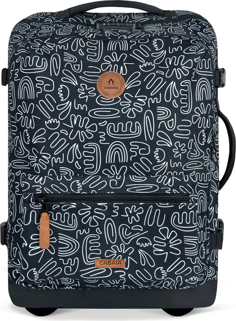 Cabaia Amiens Valise Trolley 48L Sac à Dos PC 15 Pouces Noir 51cm