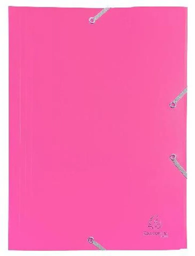 Exacompta 55920E Chemise à élastique 3 rabats A4 Opaque Fuchsia x30