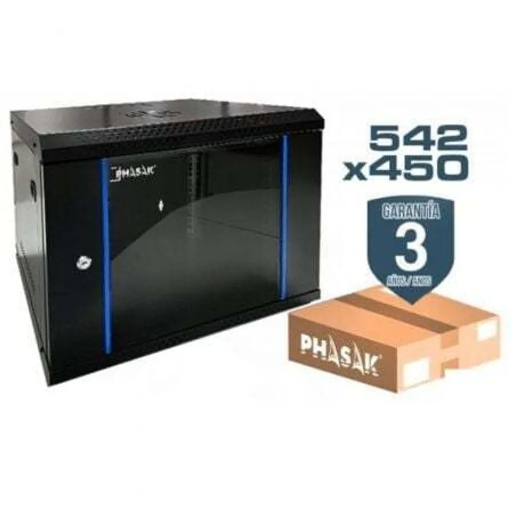 Phasak PHO 2209D/ Armadio rack a parete da 19" / 19" / 9U di altezza