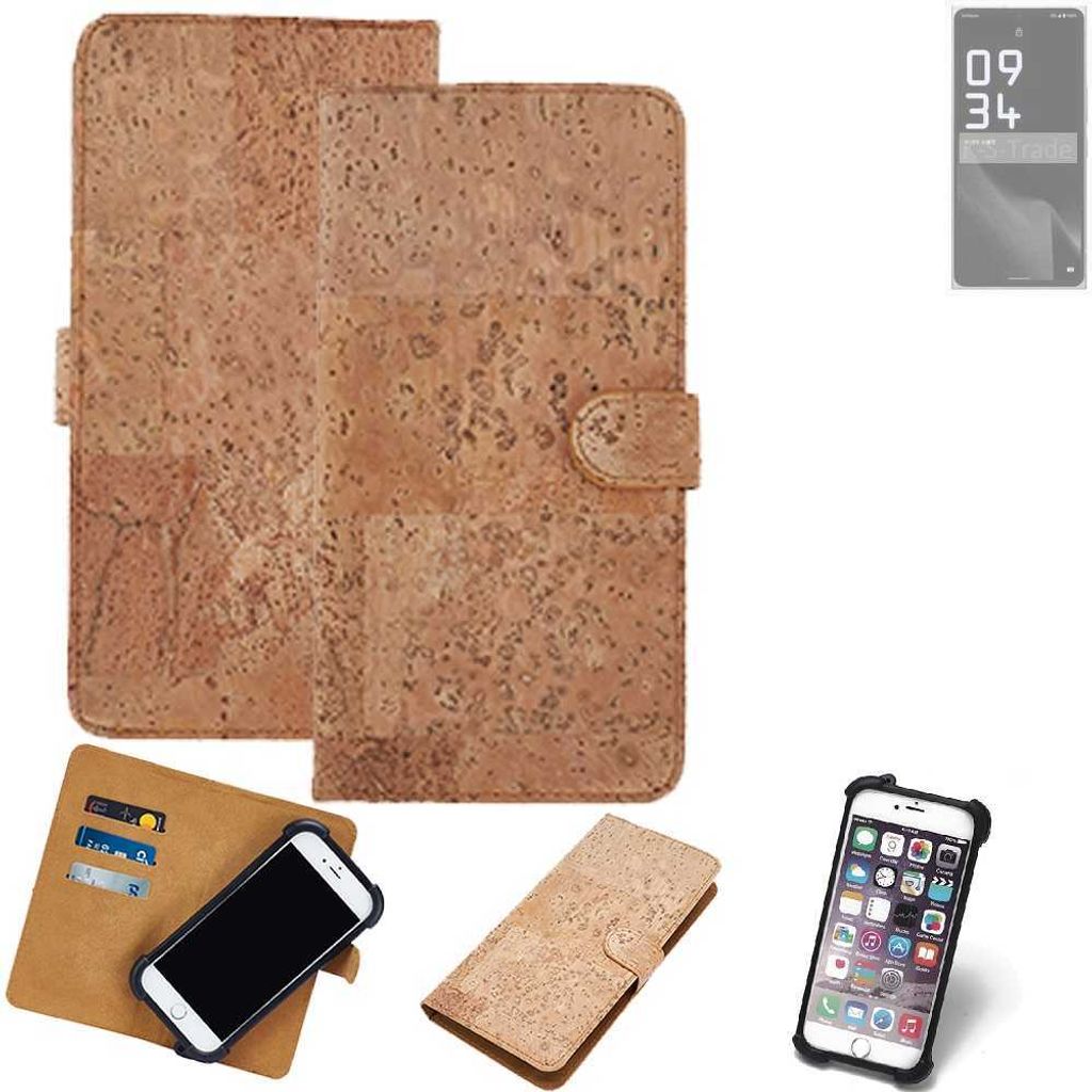 K-S-Trade Hülle kompatibel mit Leica Leitz Phone 2 Kork Handyhülle Cover Schutzhülle TPU Case Bumper in Hellbraun, (1x)