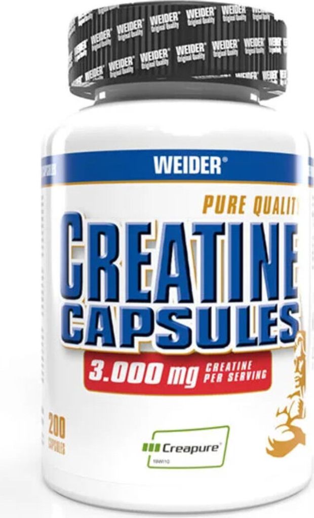 Weider Pure Creatine Capsules (200) Unflavoured - Kreatin - Creapure
