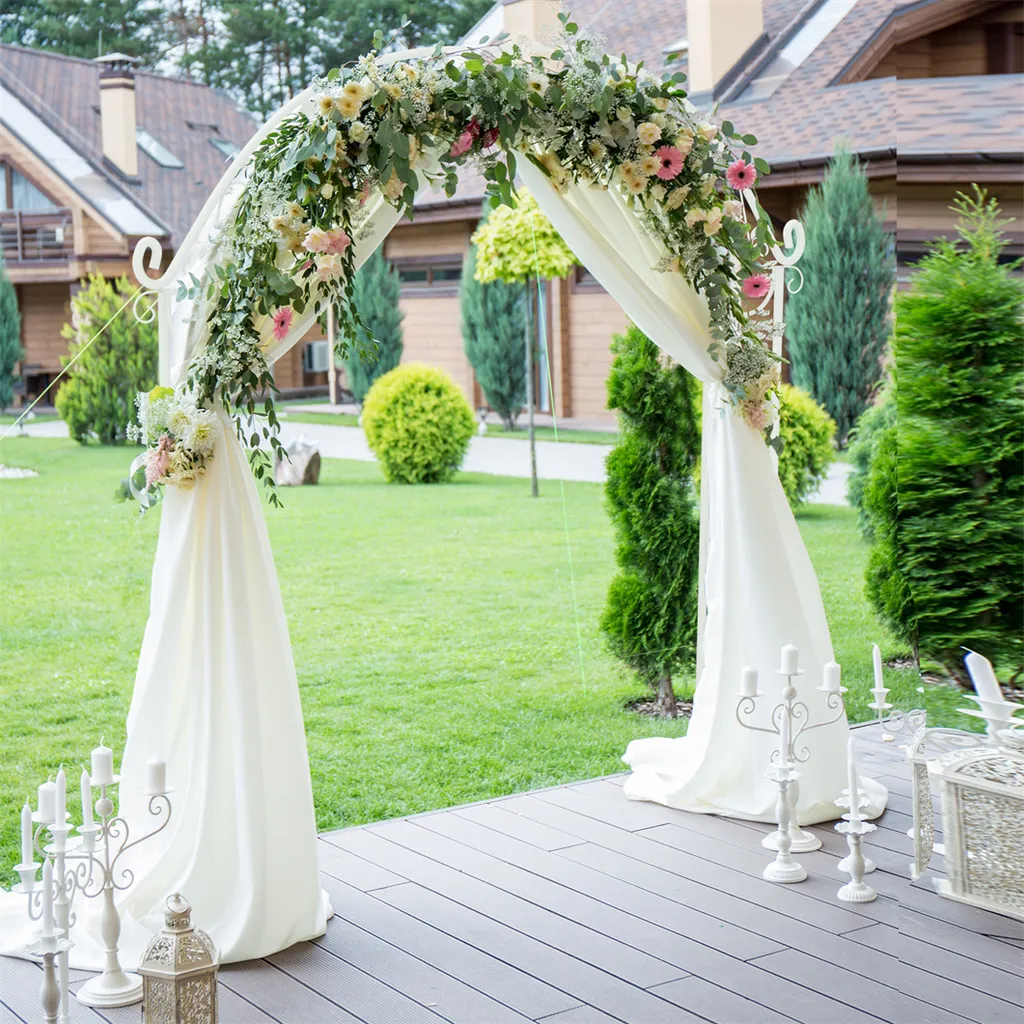 Arche Décorative de Mariage Extérieur - Support pour Fleurs et Ballons