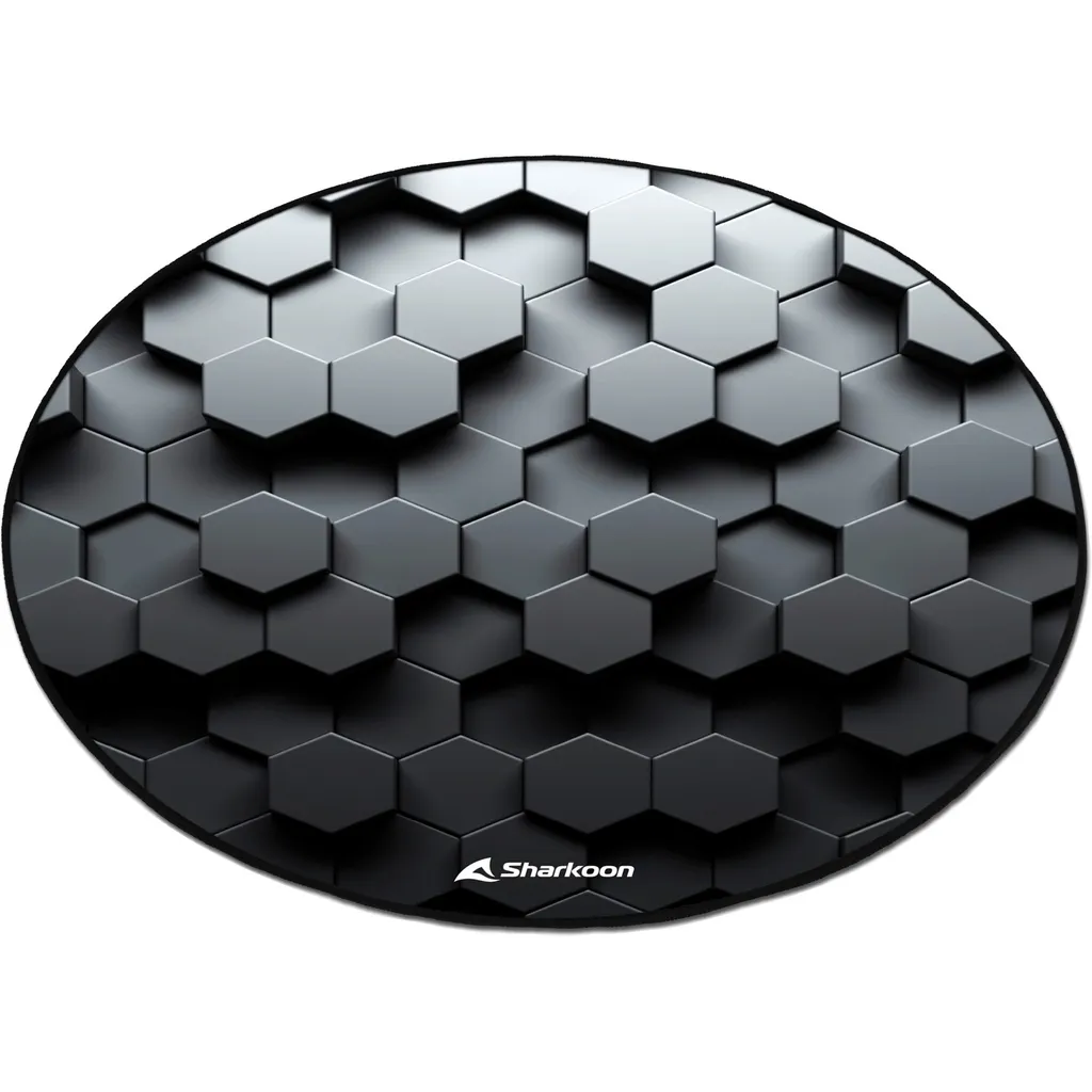 Tapis de Protection Sol pour Chaise Gaming avec Motif Hexagonal
