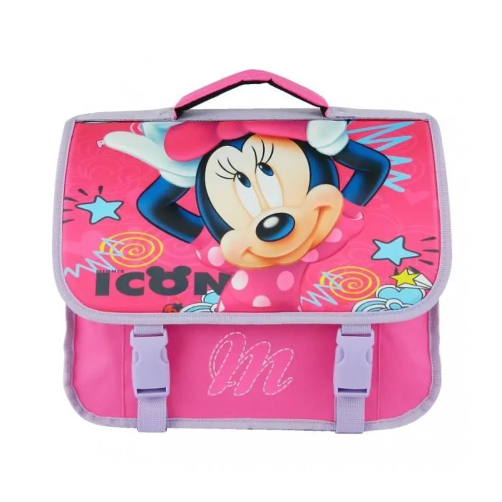 Cartable Minnie 35cm Rose à Bretelles Confortables Modèle MINEI06YOLO