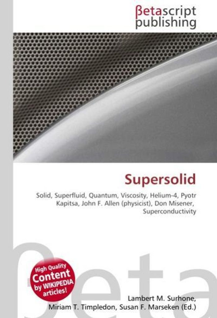 Supersolid