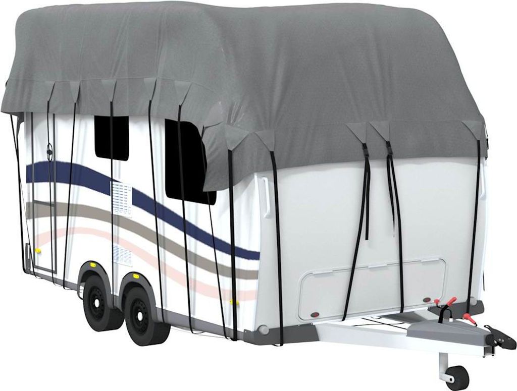 vidaXL Střešní plachta pro karavan šedá 600x300 cm netkaná Obrázek produktu 