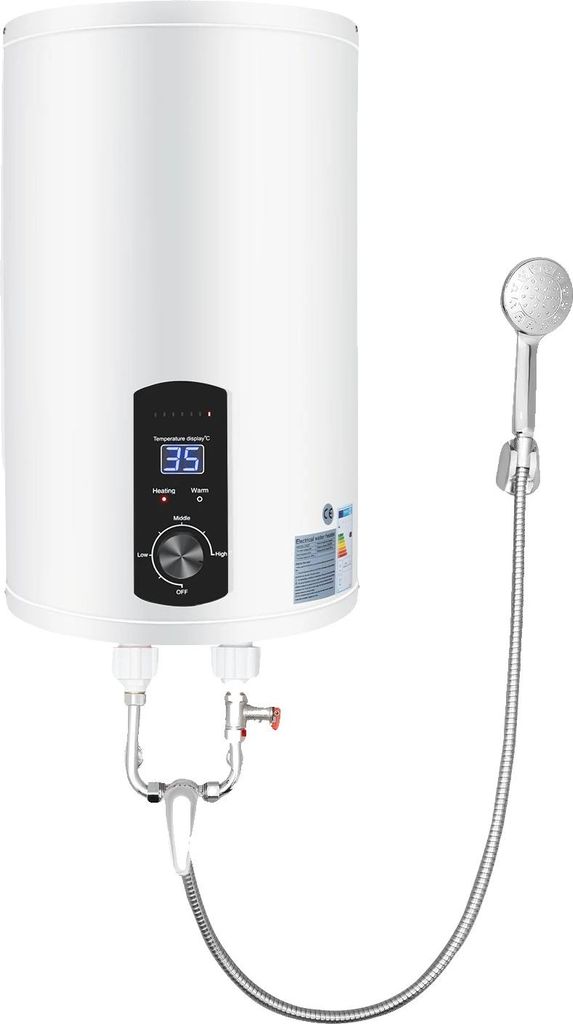 Wasserheizer, Wandmontage, 30L Kapazität, WEISS