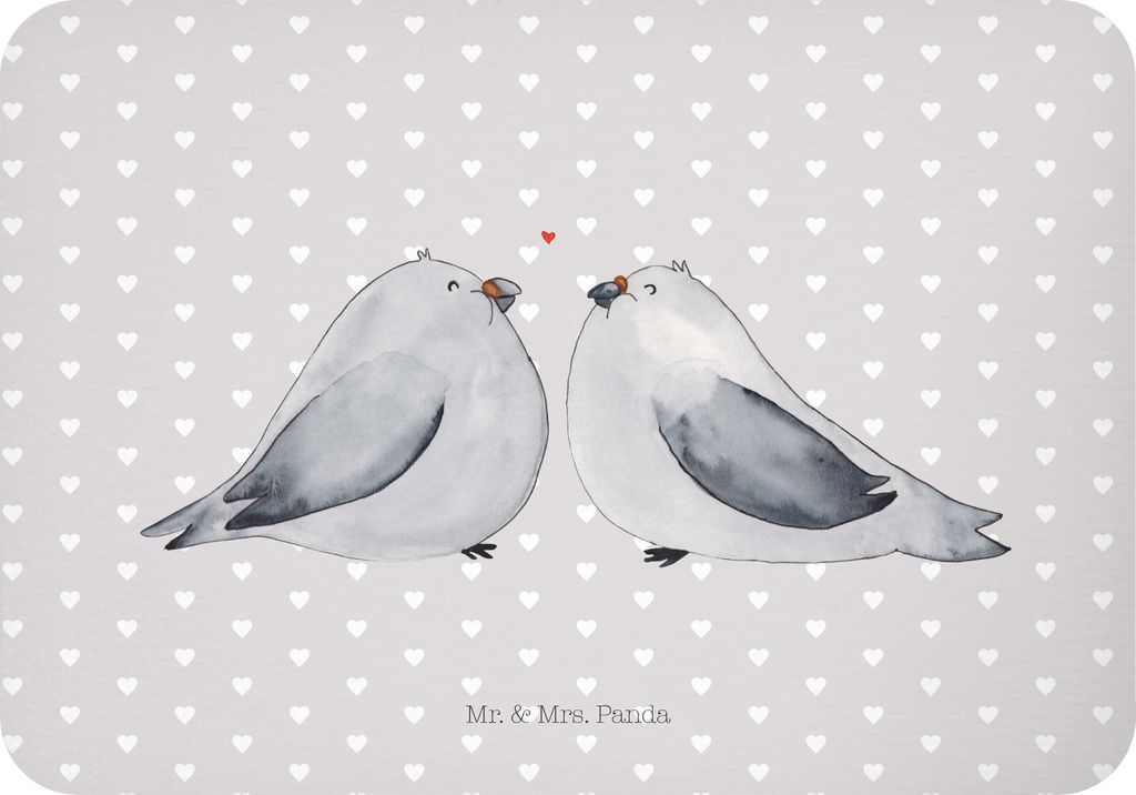 Mr. & Mrs. Panda Kühlschrankmagnet Turteltauben Liebe - Produktbild 