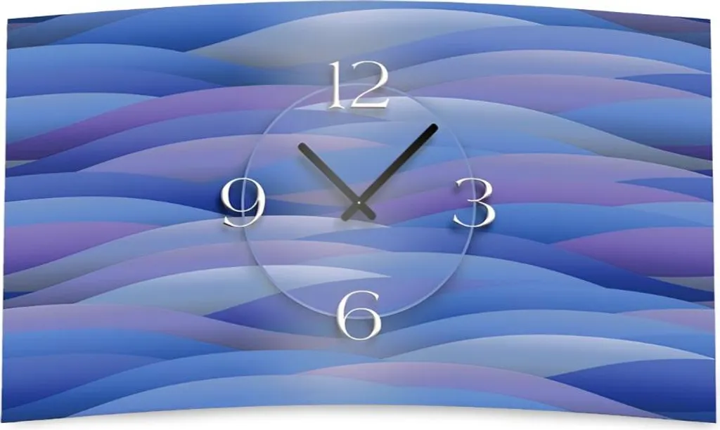 Orologio da parete astratto viola lilla di design Orologio da parete moderno di design silenzioso senza ticchettio dixtime 3D-0028