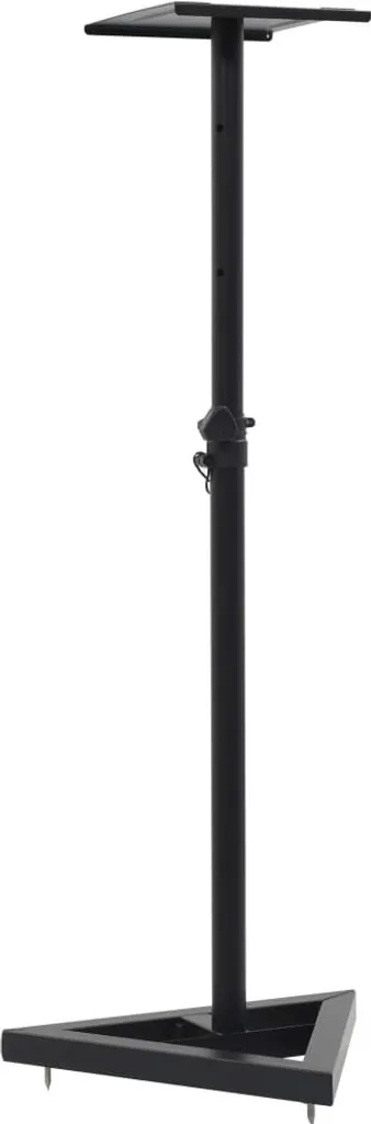 vidaXL Supporto per monitor da studio 2 pezzi in acciaio nero