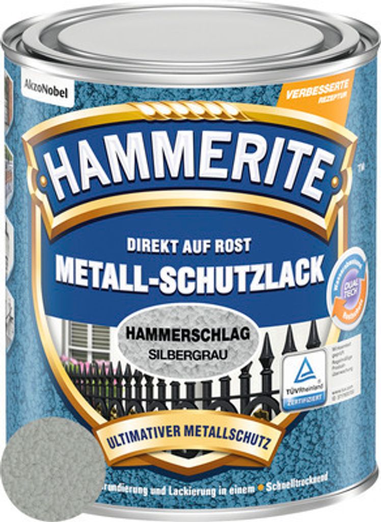 Hammerite Metall-Schutzlack Hammerschlag, Fertig gemischt, Produktbild 