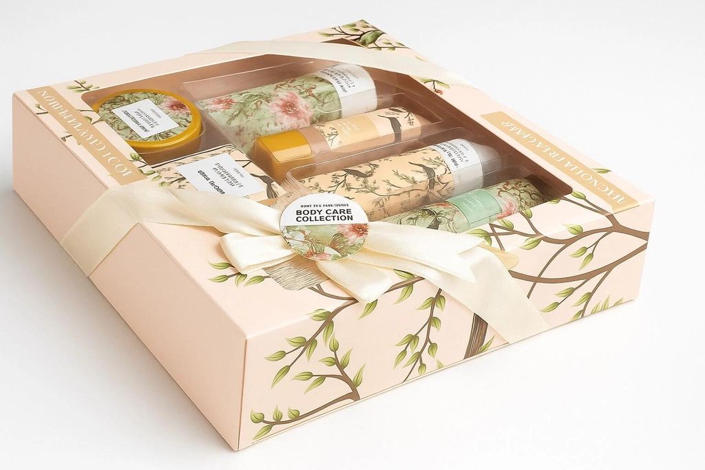 Geschenkset Sandelholz Rose Duschgel, Bodylotion, Badecreme