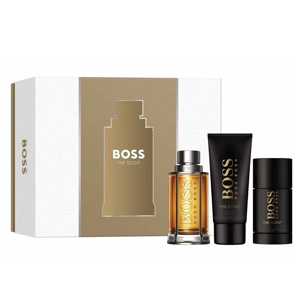 Boss The Scent Cofanetto Regalo: EDT 100ml, Gel Doccia e Deodorante