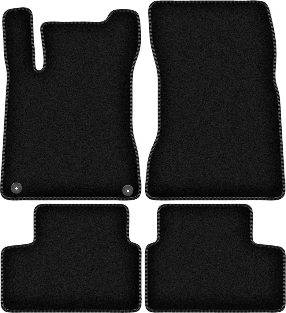 Set Tappetini Velluto Nero per Mercedes CLA II C118 - Taglio CAD