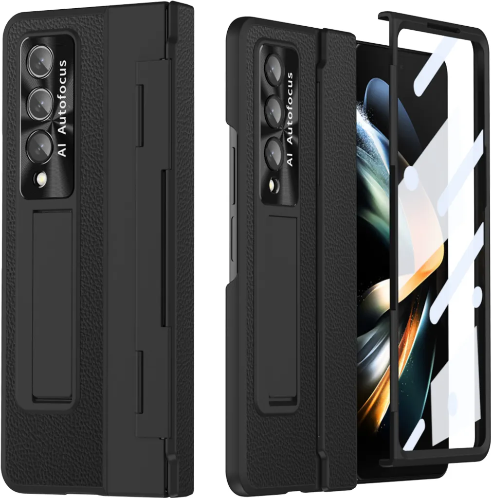 Custodia Samsung Z Fold 4 Litschi - Stile e Sicurezza Display - 1