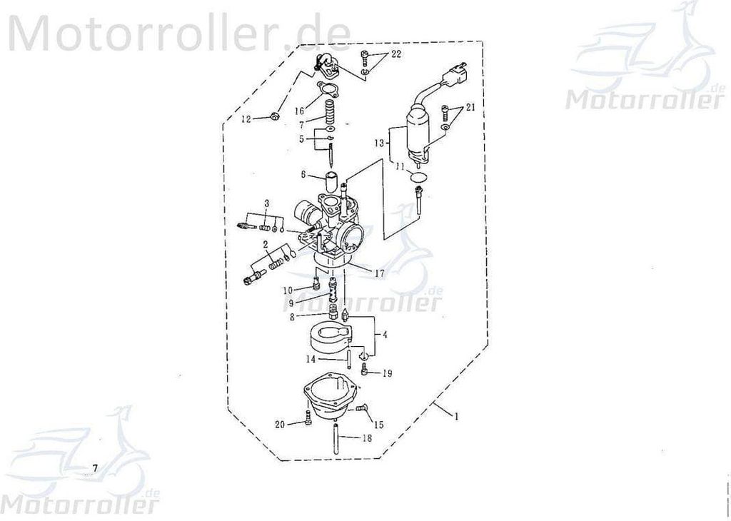 SMC Vergaserdüse Hauptdüse #65 50ccm 2Takt 13240-NAF-0065 Motorroller.de Minarelli liegend Nadeldüse Dosierdüse Einstelldüse Haupt-Düse Nadel...