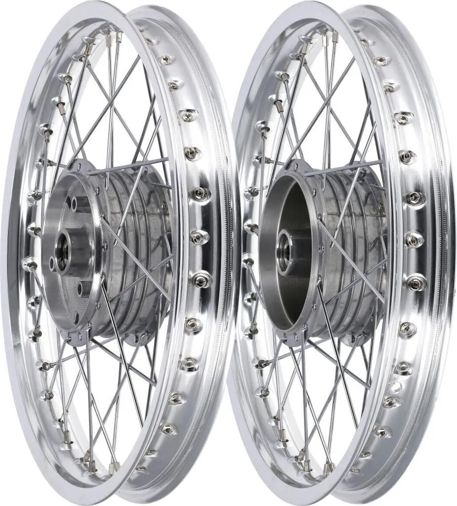 Set de roues 1,6x16 pour restauration Simson S51 et KR51 Schwalbe
