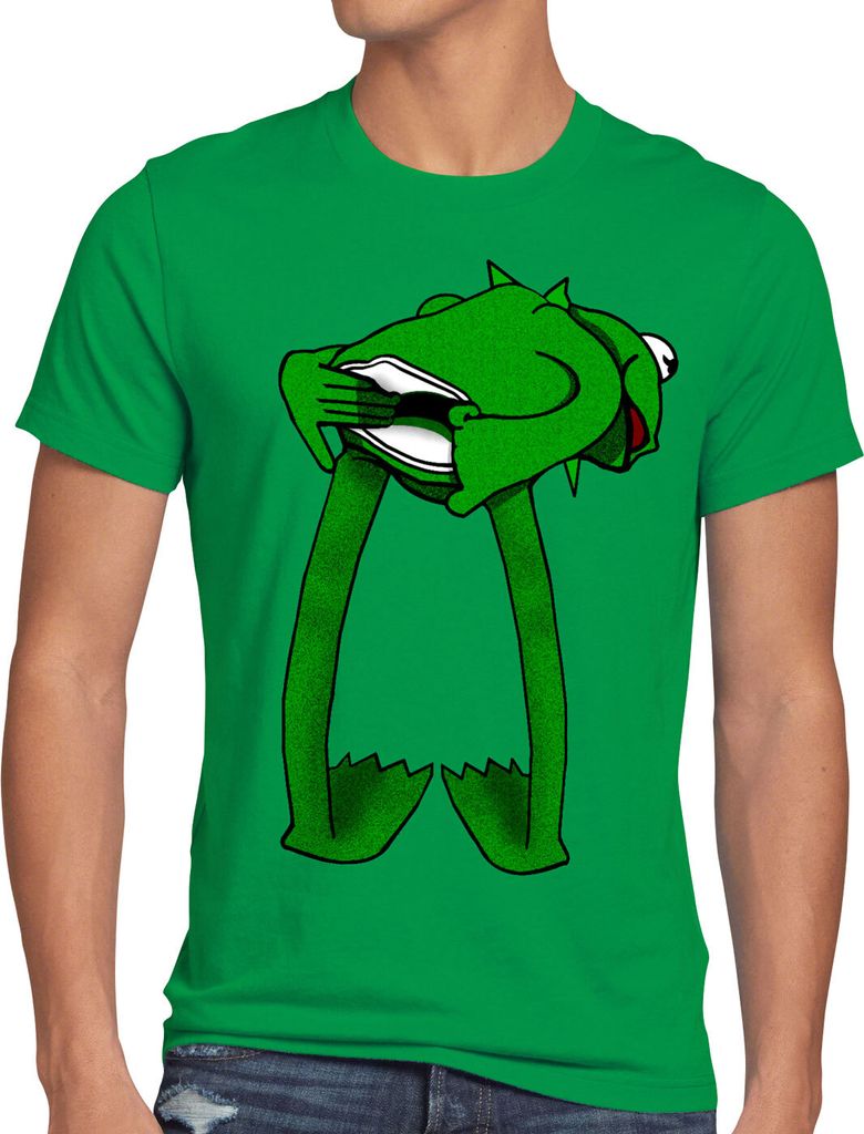 BaumwolleCloud Kermit Herren T-Shirt Frosch handpuppe