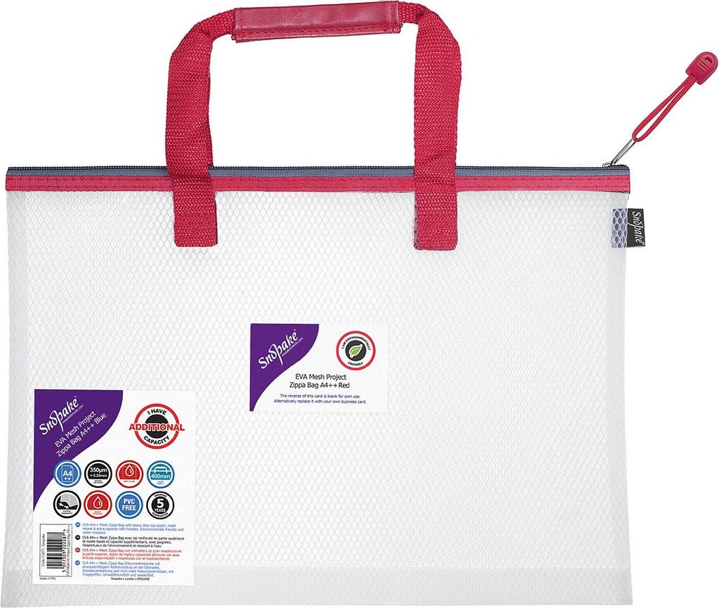 SNOPAKE Tasche High Capacity A4++(405x280mm) rot