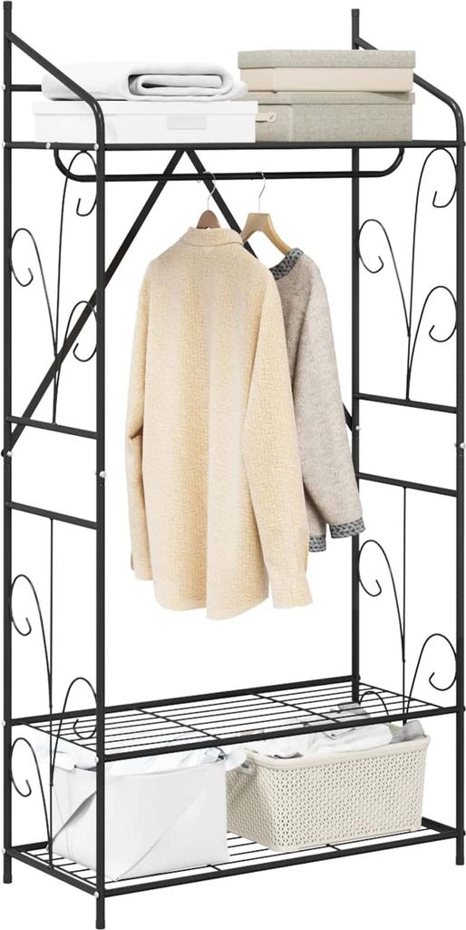 (Design 2026) Offener Kleiderschrank Uni 2 pcs - Montage erforderlich - 78 x 36 x 160cm - HOMMIE 806649 - Kleiderschränke