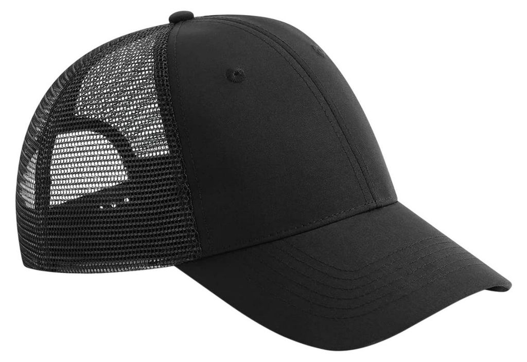 Beechfield - "Urbanwear" Trucker Cap Snapback FK1649 (Einheitsgröße) (Schwarz)
