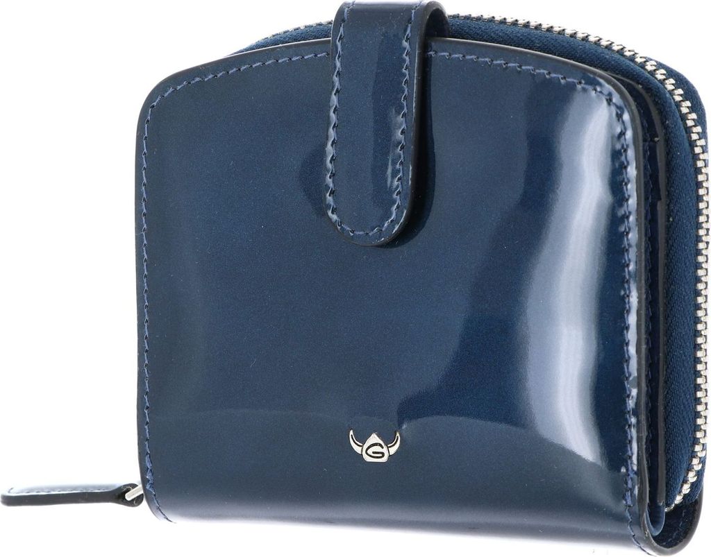 Golden Head Geldbörse Carrara RFID Protect Petite Billfold with Snap Closure Blue dunkelblau