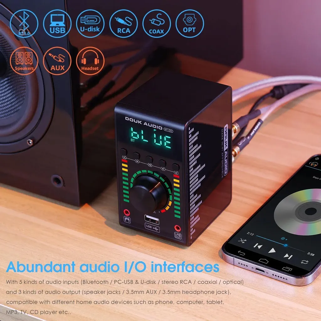 Module Ampli Audio pour Enceintes Passives 68W Stéréo Haute Qualité