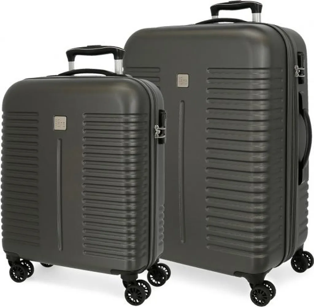 Set valises anti-choc INDIA ABS Antracita 5089522 Protection Bagage