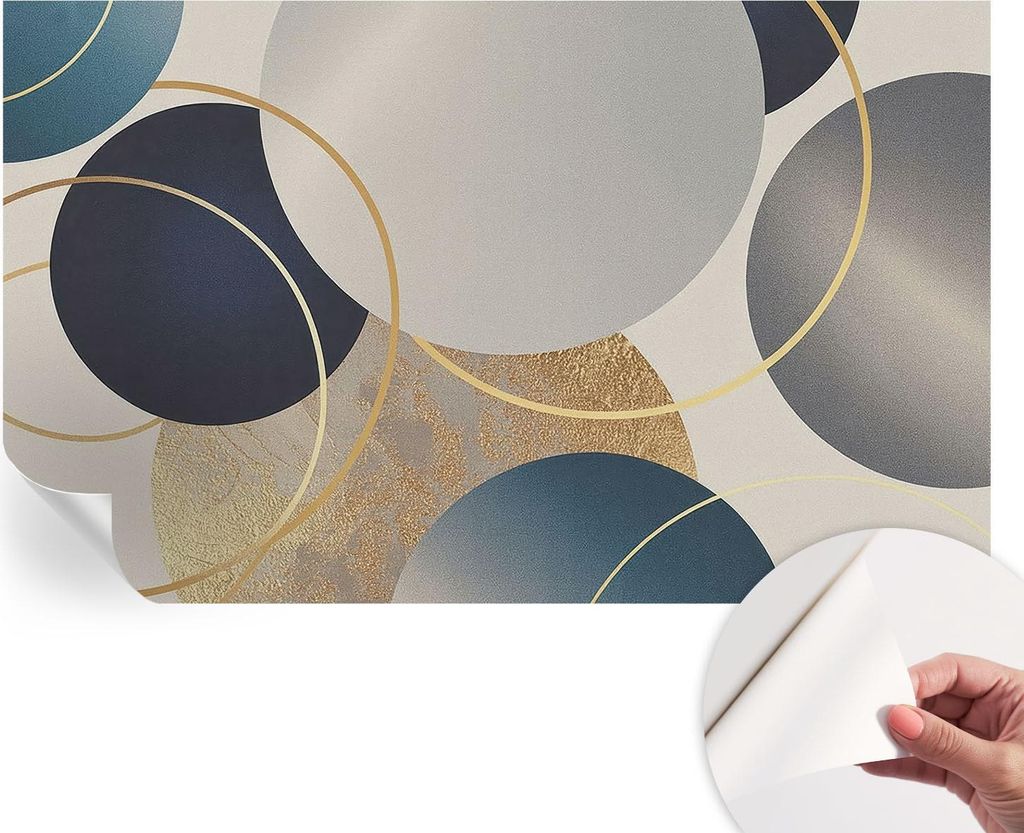 Selbstklebende Wandtapete - Dekorative Tapete für Wohnzimmer - Klebefolie für Wandbilder - Tapetenfolie für Wanddekoration - 416x254 - Kreative ...
