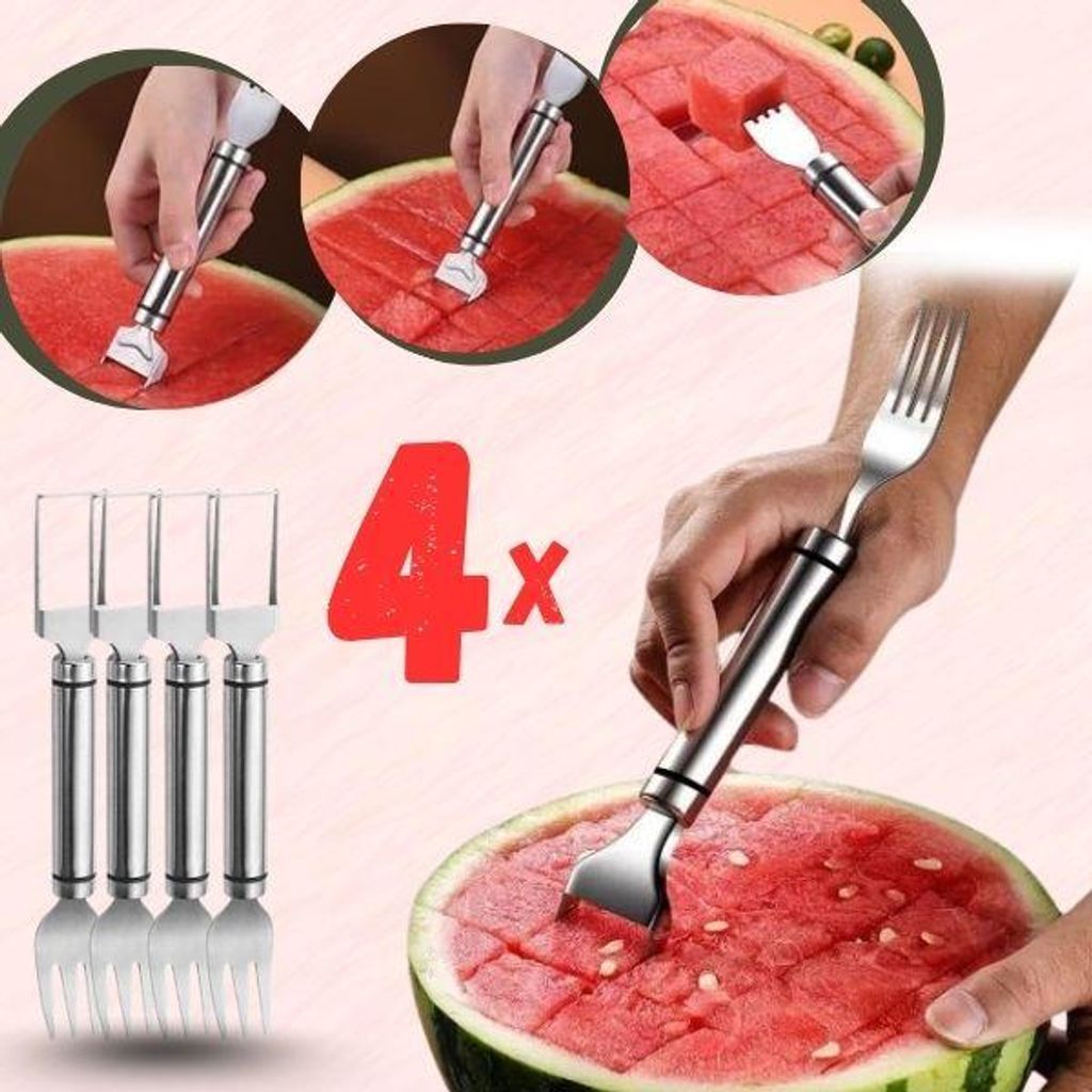 Tagliavita 2 in 1: forchetta in acciaio inossidabile per Immagine del prodotto 