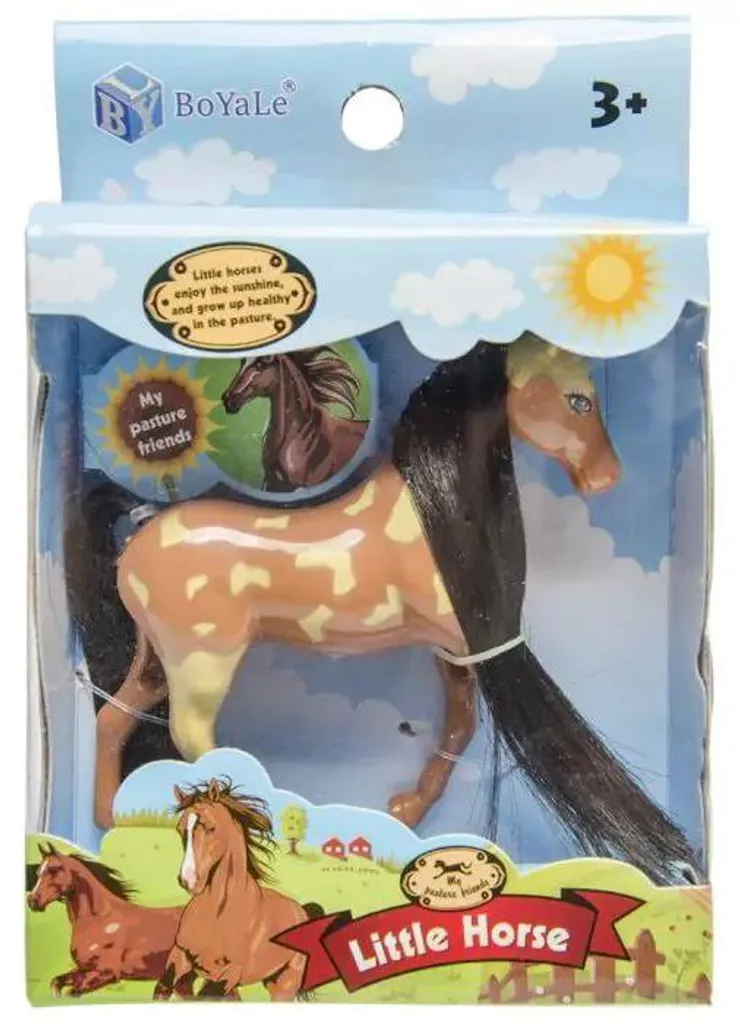 Horse In A Box - Figurine Cheval Miniature de Collection avec Écurie