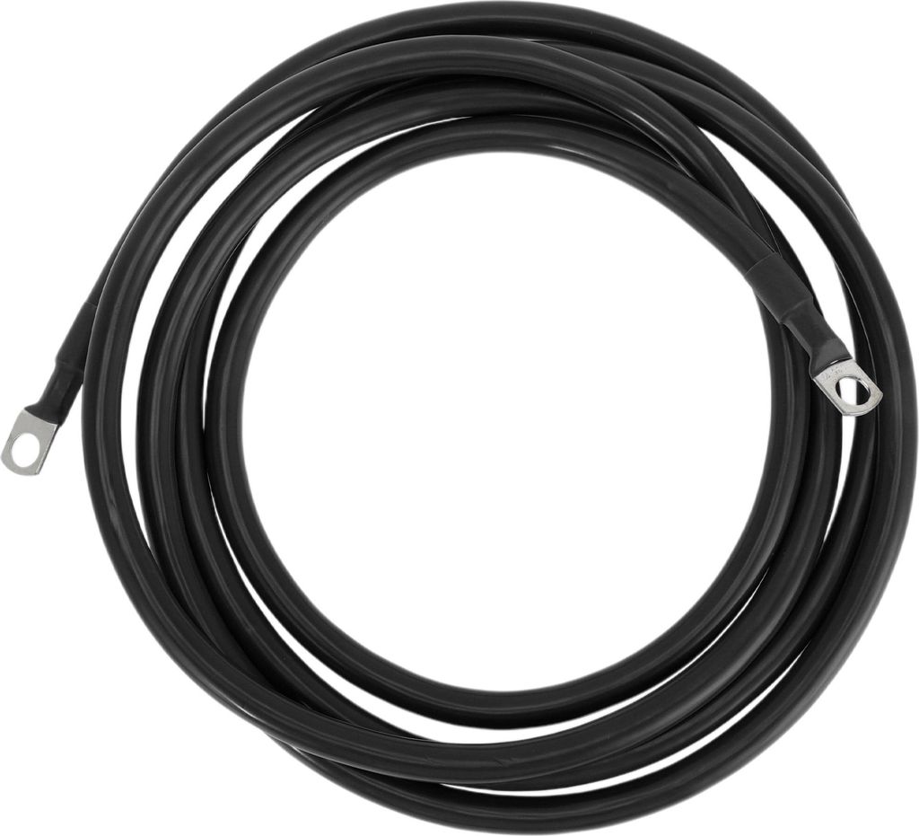 Universal 3/8" Lug 2 AWG Gauge 10FT Batterie Inverter Kabel Batterie Kabel verzinntes Kupfer 1 Stück Schwarz