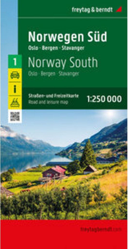 Norvège Sud, carte routière et touristique au 1:250 000, Image du produit 