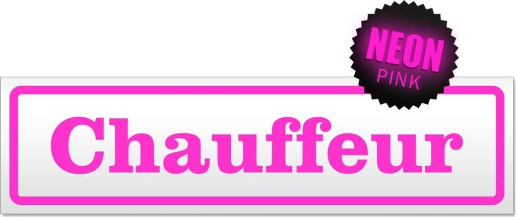 Chauffeur Magnetschild Schild magnetisch