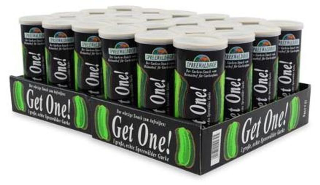 Gurken Snack Get One - Die Gewürzgurke aus der Dose (24 x 1 Produktbild 