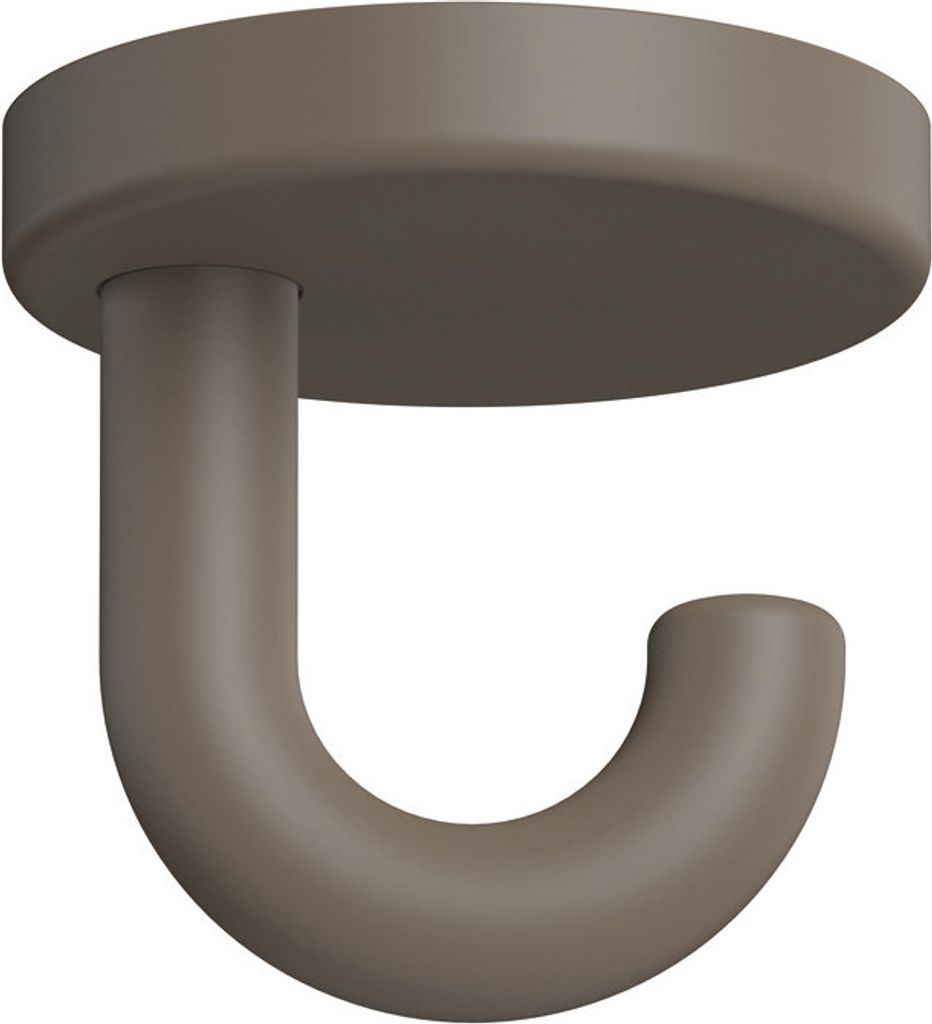 HEWI Haken der Serie 477, Polyamid, matt, in HEWI Farbe 84 (Umbra)